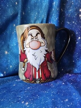 Disney Grumpy Dwarf Mug - Red, White, Beige, Black